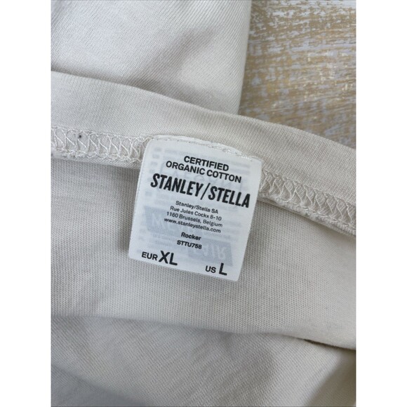 Puffzilla Attack Reykjavik Stanley/Stella T-Shirt Size US Large Off-White *Rare* - Picture 7 of 8